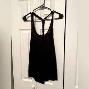 Black tank top with braid